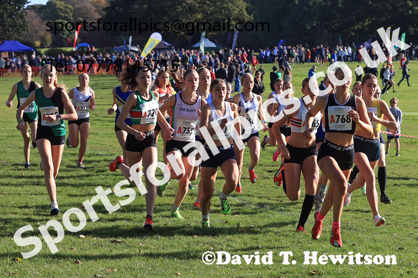Womens Under-18s 2026 Northern Cross Country Relays, Graves Park, Sheffield. Photo: David T. Hewitson/Sports for All Pics